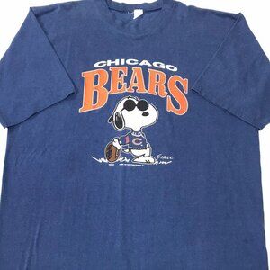 VTG  Chicago Bears Snoopy T-Shirt  Stitch NFL